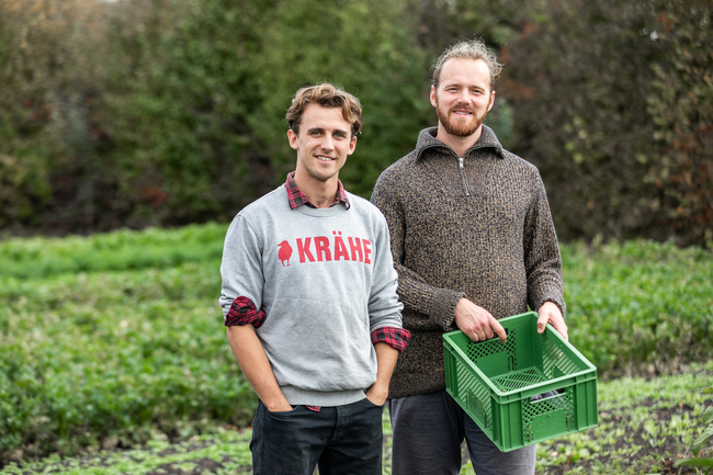 Max Hien und Finn Bargmann von LaMa Gartengemüse